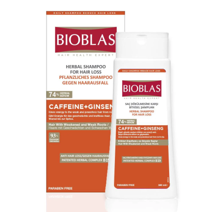 BIOBLAS ANTI HAIR LOSS ENERGY SHAMPOO (Caffeine+Ginseng) 360ML