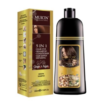 5 in 1 Hair Color Shampoo with Ginger & Argan Oil Muicin